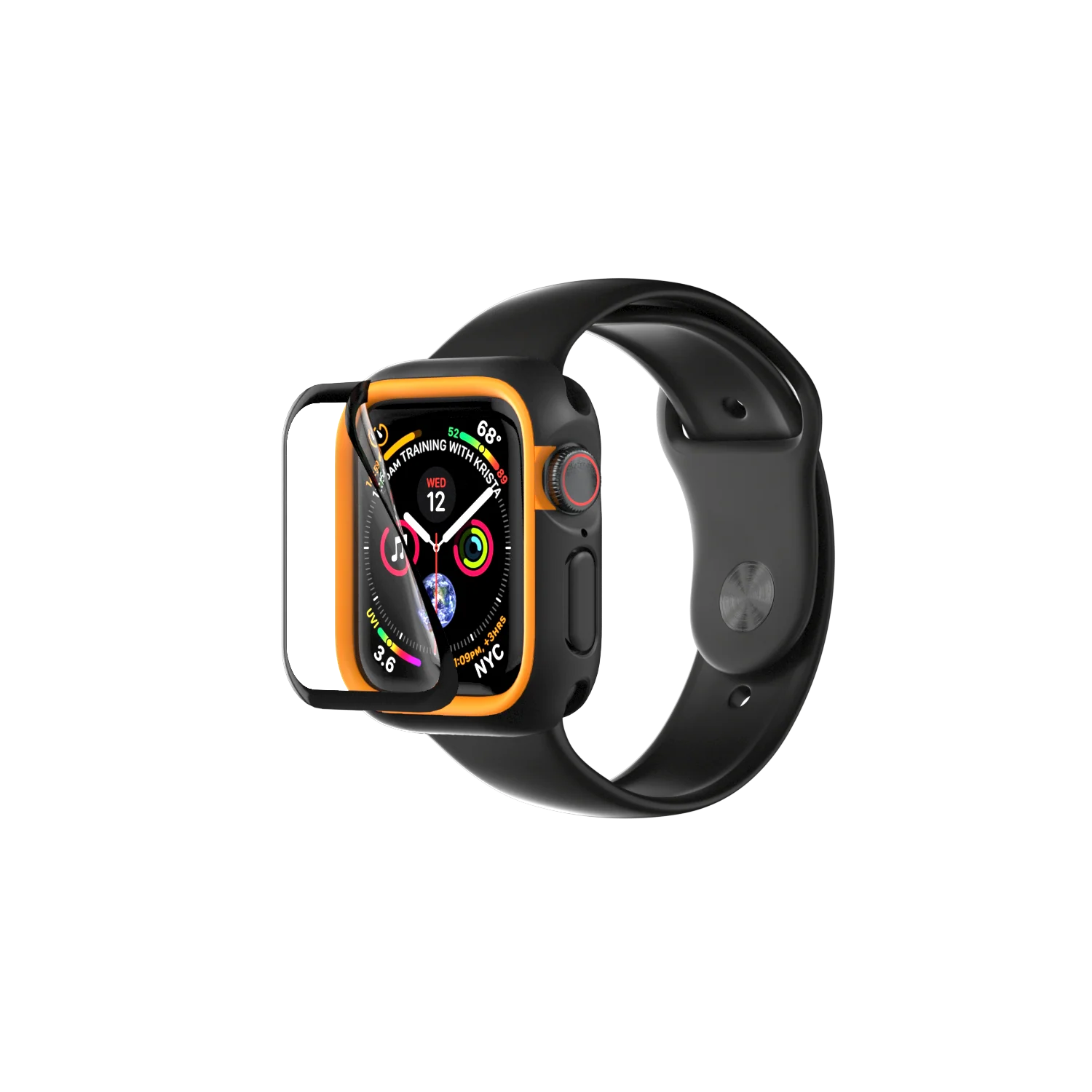 3D Impact Displayschutz für Apple Watch (Series 4/5/6/SE/SE2) 44mm - Image 2