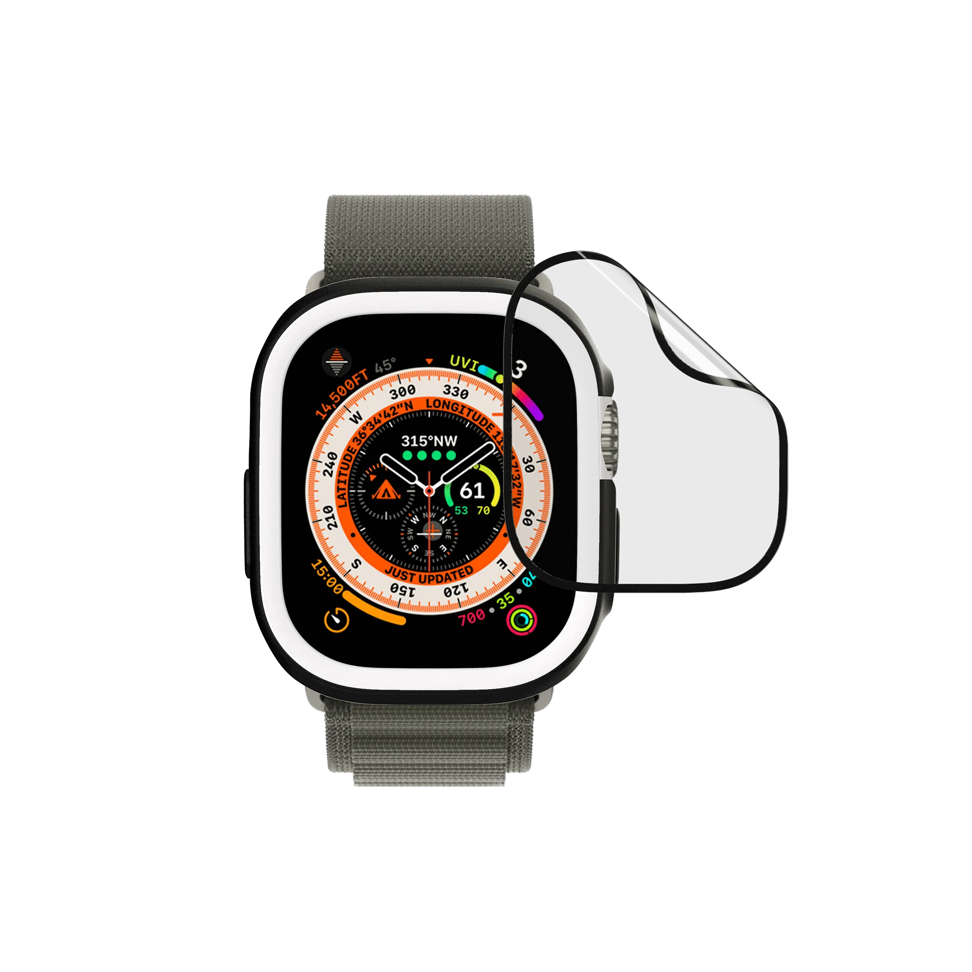3D Impact Displayschutz für Apple Watch Ultra 2 (49mm)